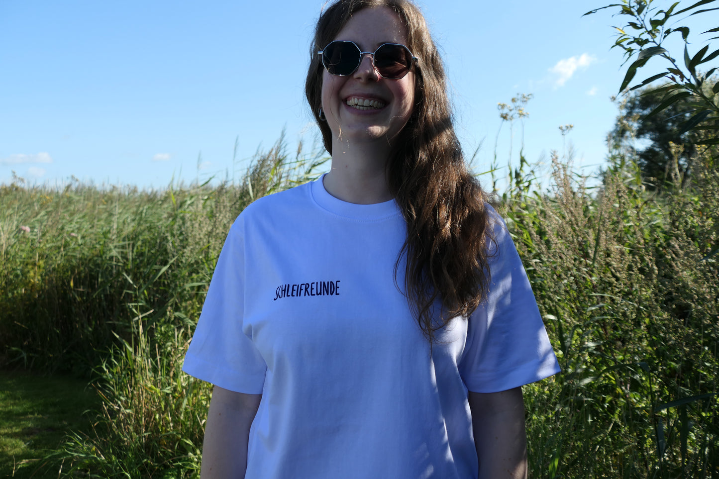 T-Shirt Schleswig weiß/navy