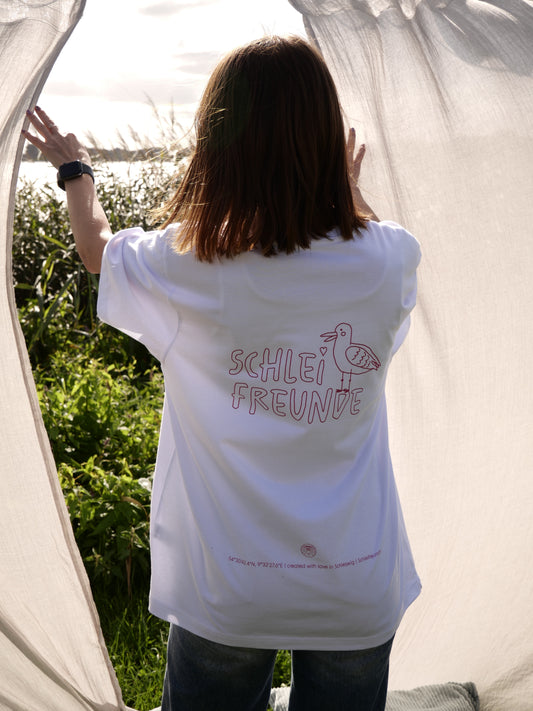 T-Shirt Möwe weiß/pink