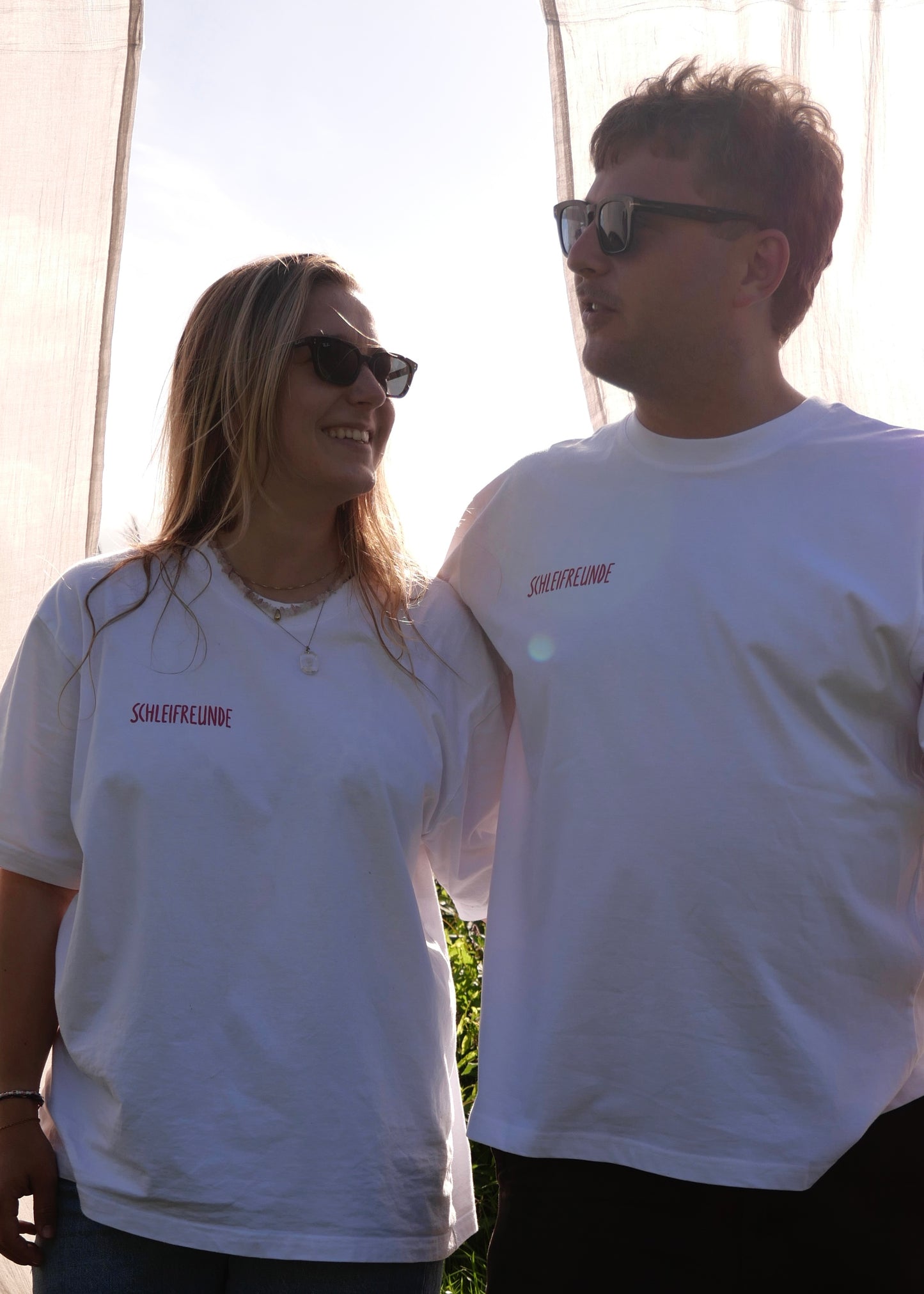 T-Shirt Schleswig weiß/pink