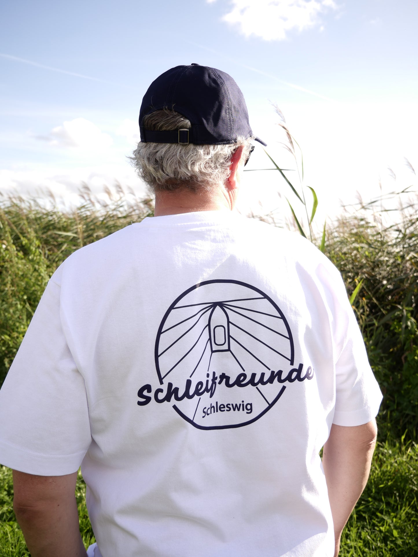 T-Shirt Boot weiß/navy