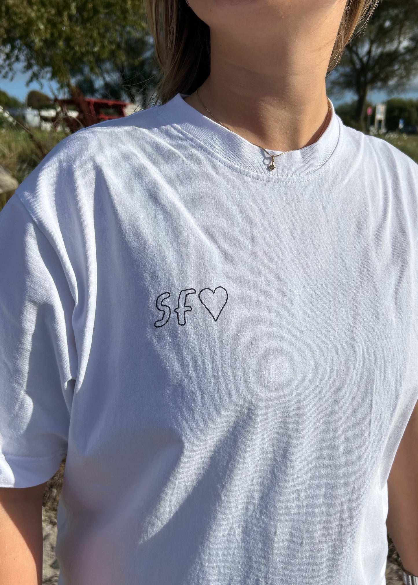 T-Shirt Möwe weiß/navy