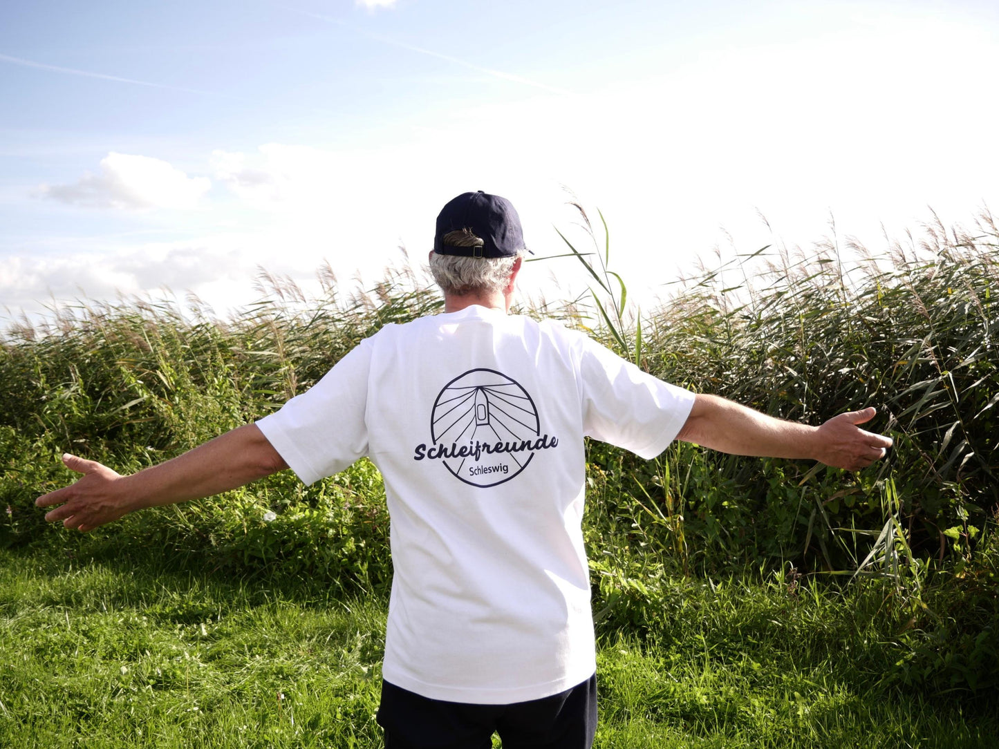 T-Shirt Boot weiß/navy